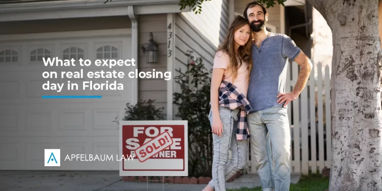 Real Estate closing day in Florida. Family buying house.